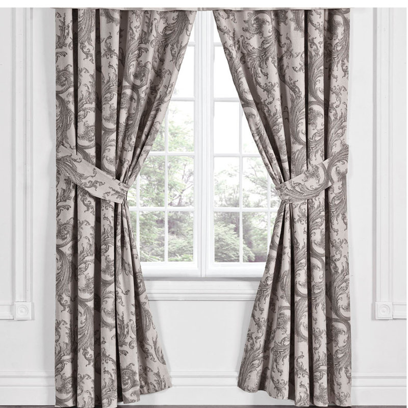 Ophelia & Co. Amya Toile Rod Pocket Curtain Panels Wayfair